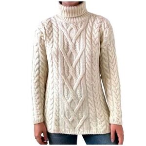 LNWOT Highland Home Industries‎ Scotland Fisherman  Turtleneck Sweater  M